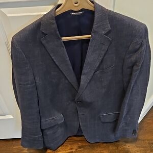 Banana Republic Navy Textured Blazer
